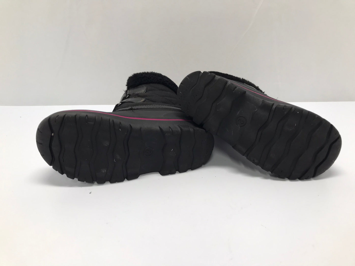 Winter Boots Child Size 2 Joe Black Fushia Fleece Lined Excellent