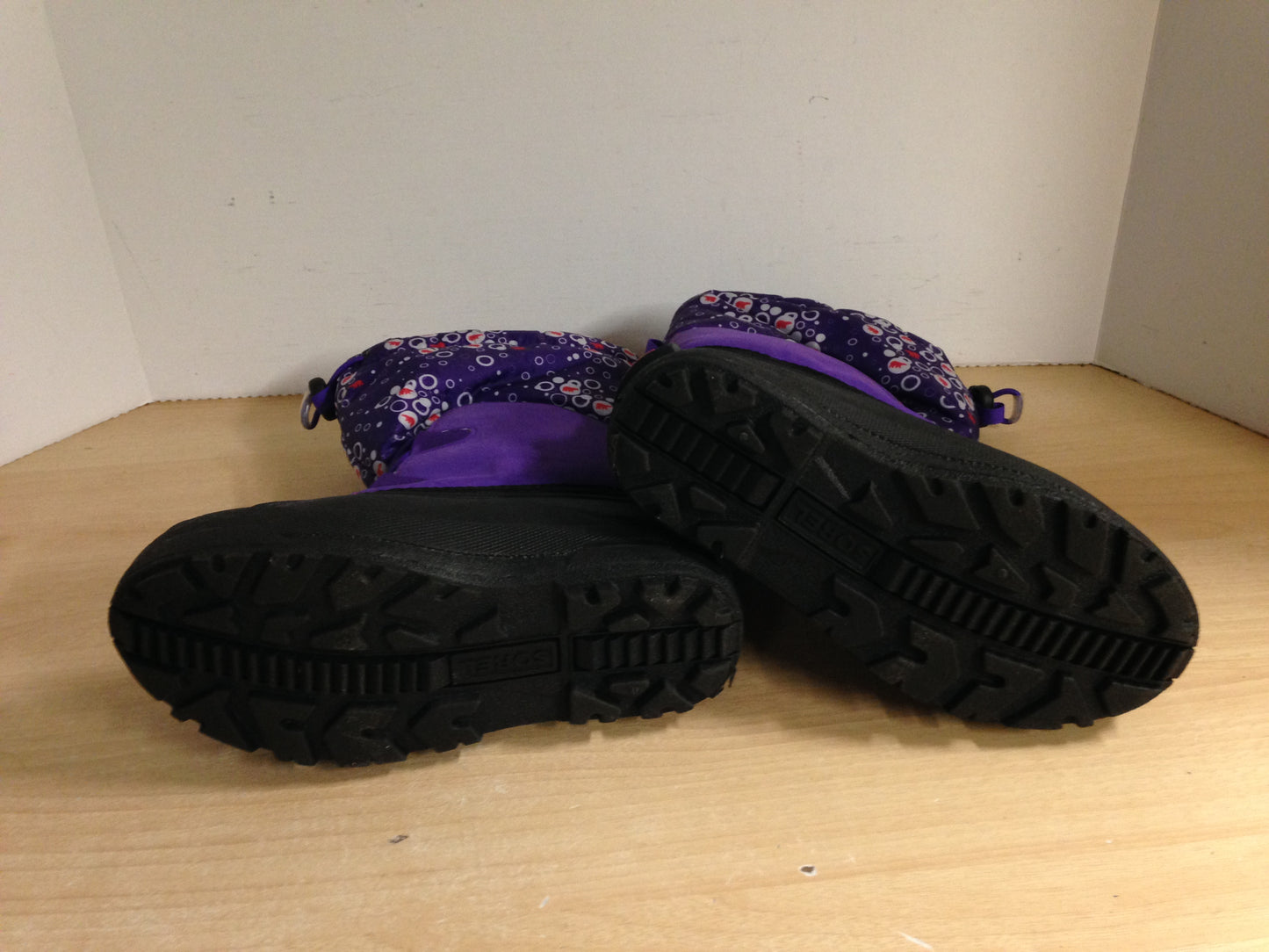 Winter Boots Child Size 3 Sorel Purple With Liner Excellent