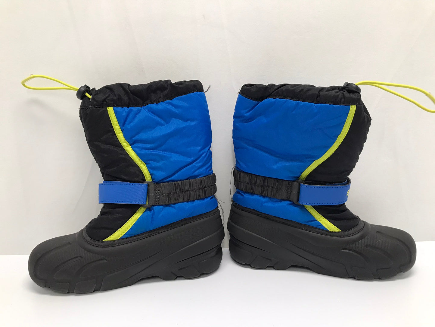 Winter Boots Child Size 3 Sorel With Liner Blue Black Lime