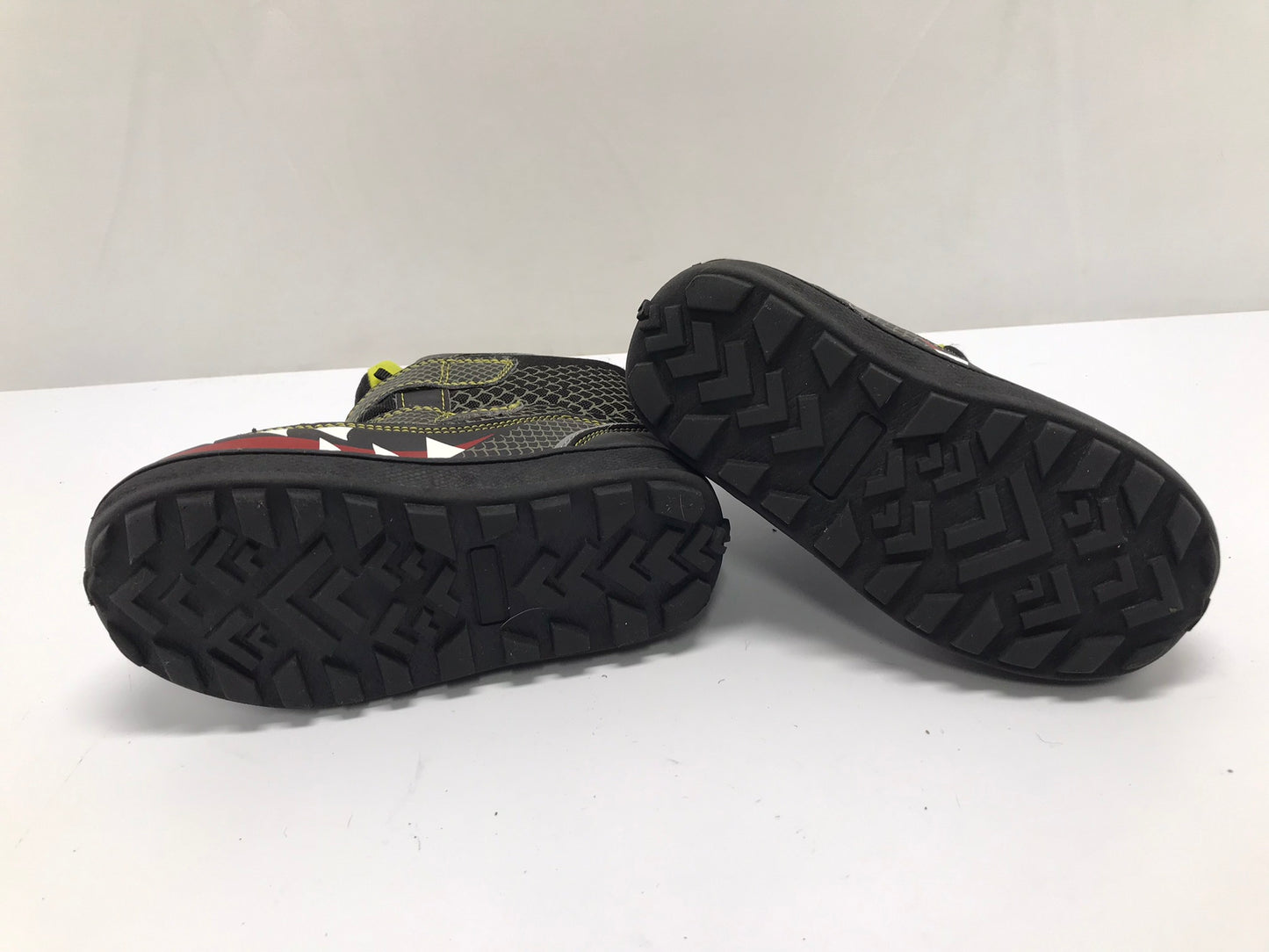 Winter Boots Child Size 9 Toddler Dinosaur Black Lime