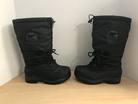 Winter Boots Ladies Size 7 Sorel With Liner Black