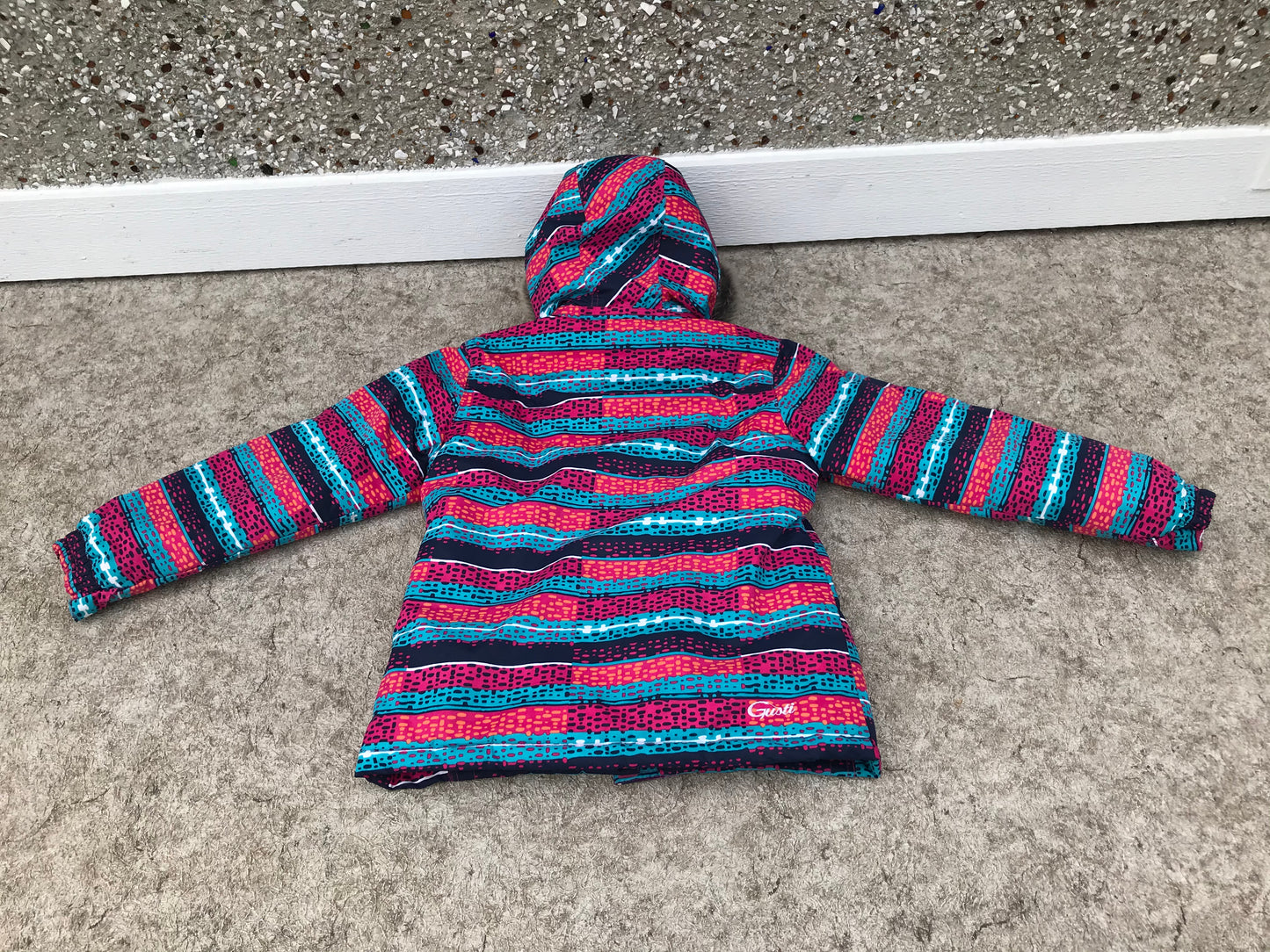 Winter Coat Child Size 10 Gusti With Snow Belt Faur Furr Pink Purple NEW DEMO MODEL