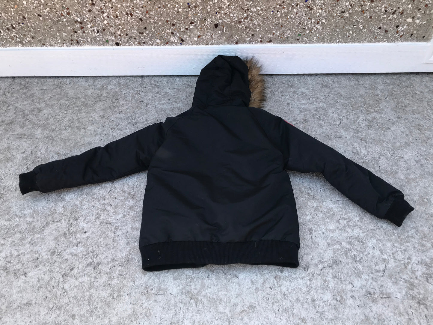 Winter Coat Child Size 14-17 Black With Faux Fur -20 Degree New Demo Model