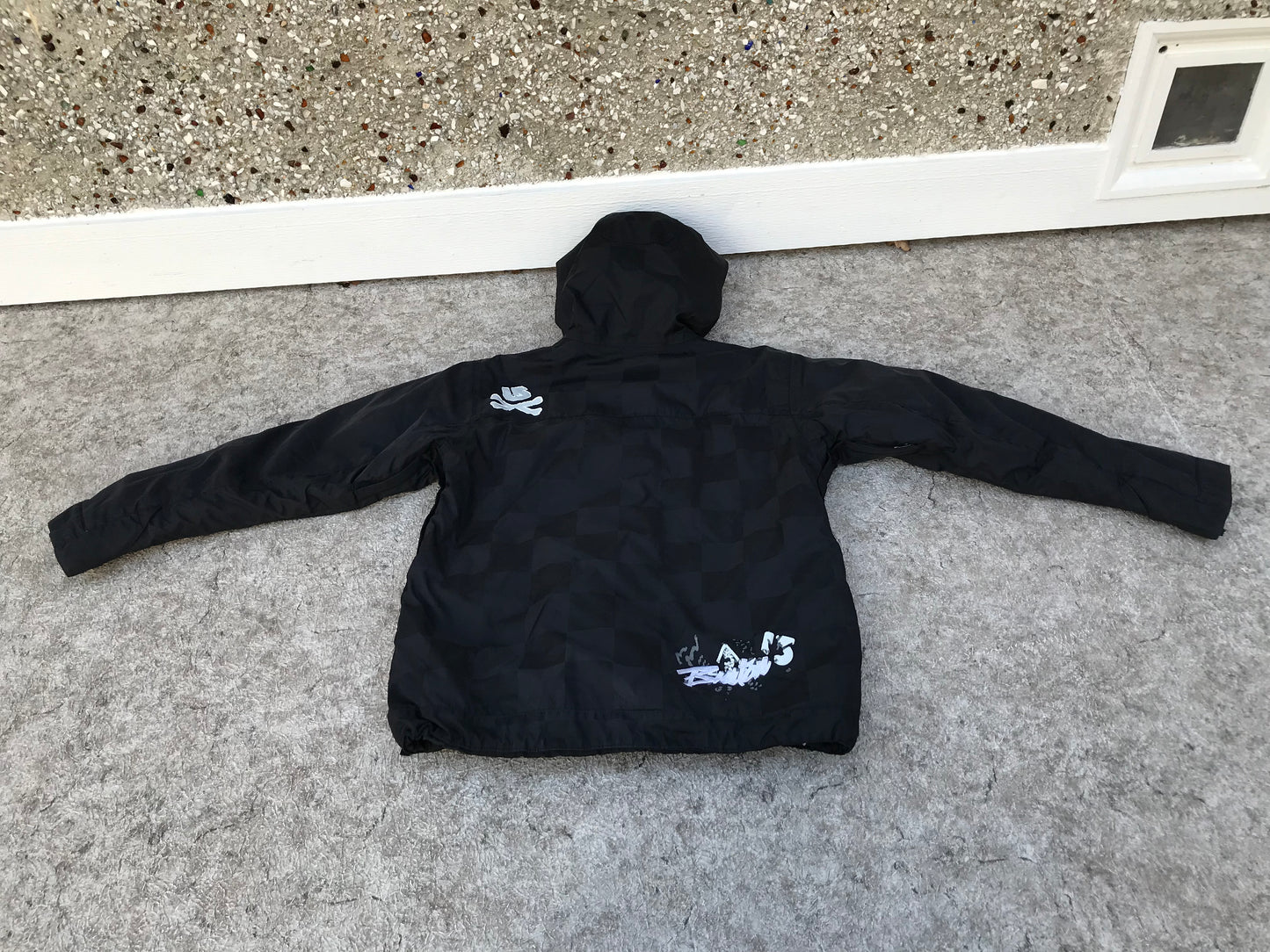 Winter Coat Child Size 14 Burton Black With Snow Belt Outstanding Quality