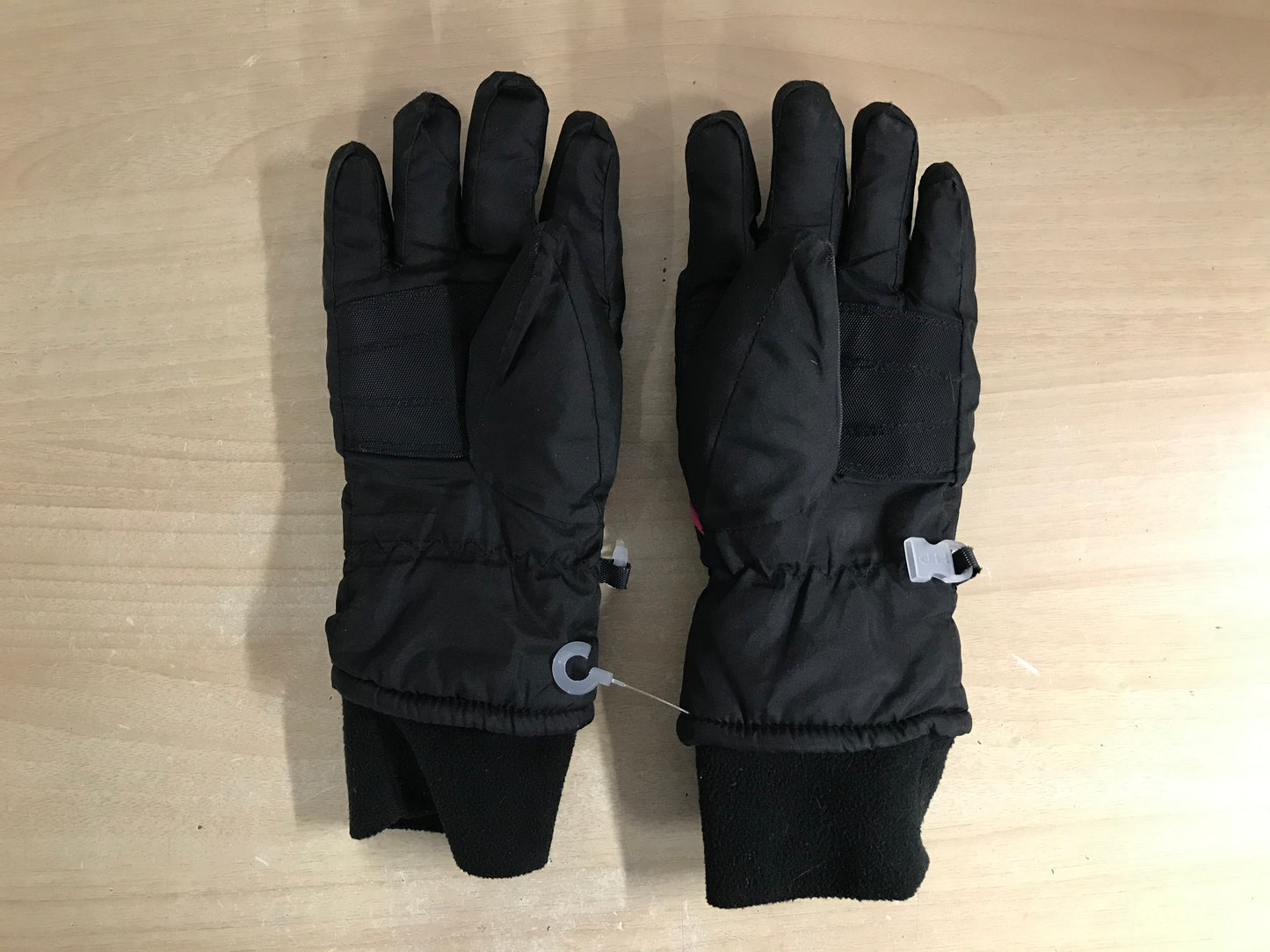 Winter Gloves and Mitts Child Size 12-14 Hot Paws Black Pink Excellent