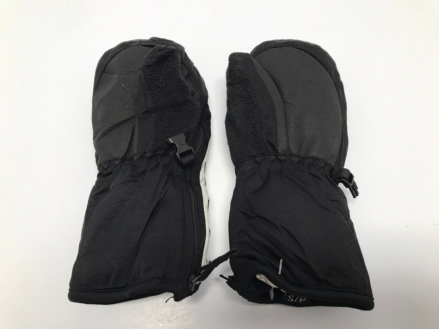 Winter Gloves and Mitts Child Size 5-7 Head Black Grey Excellent