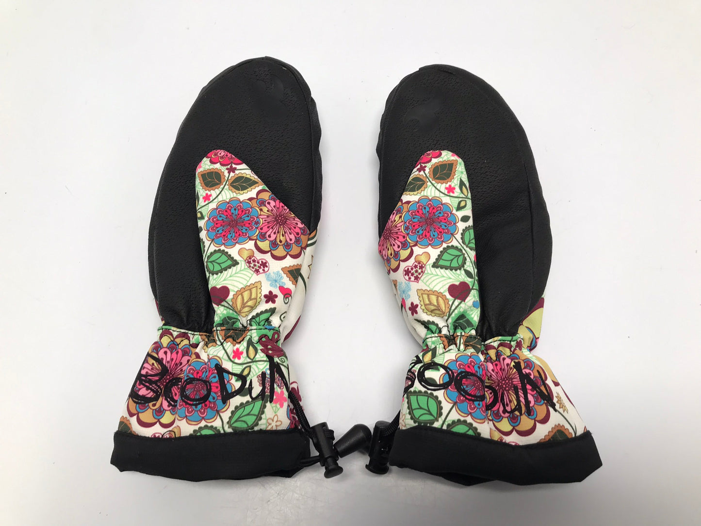 Winter Gloves and Mitts Ladies Size Small -20 Degree Black Floral New Demo Model