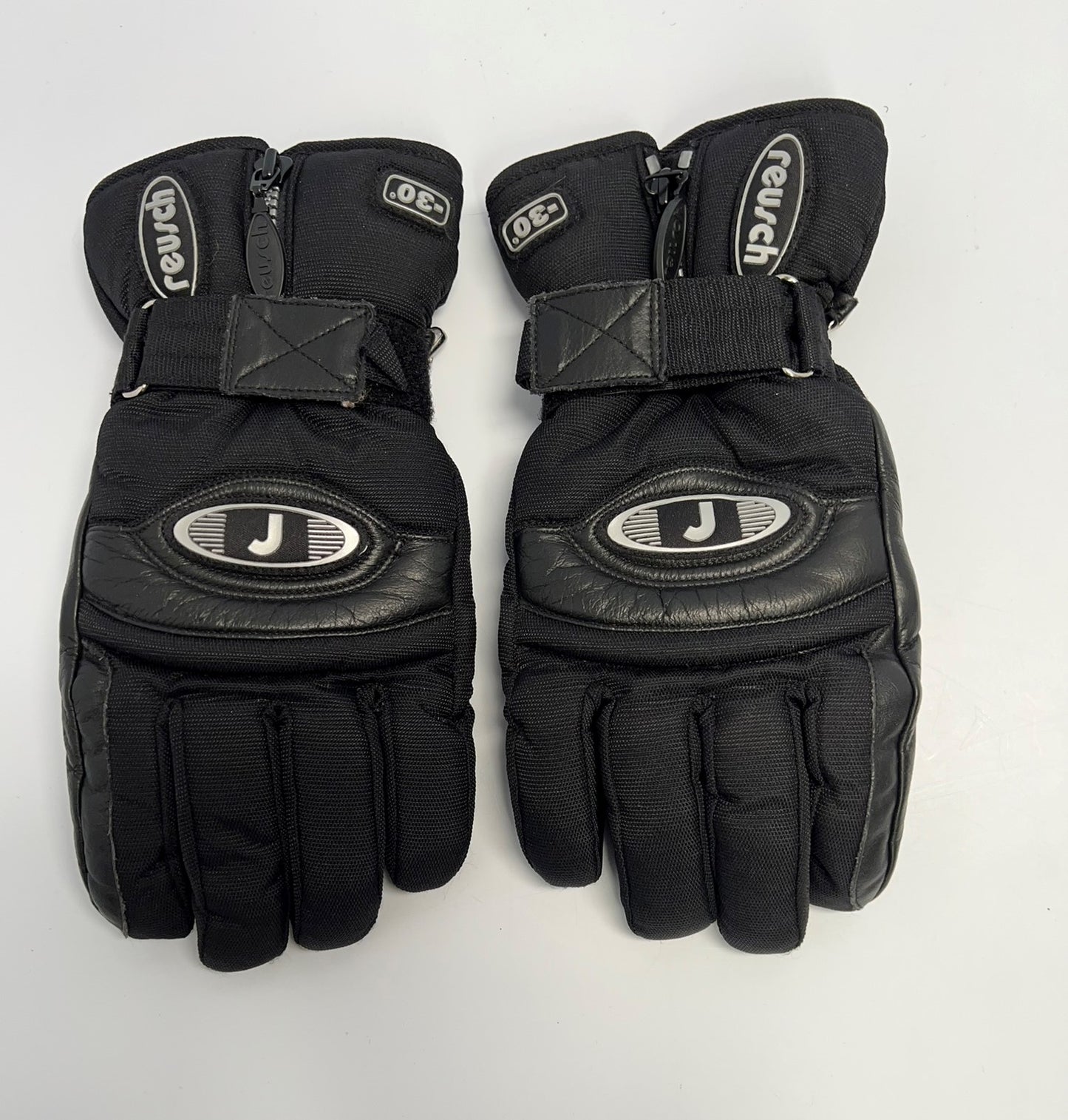 Winter Gloves and Mitts Men's Size Large Reusch -30 Degree Professional Ski Gear Leather Palms Made In Italy As New Outstanding Quality
