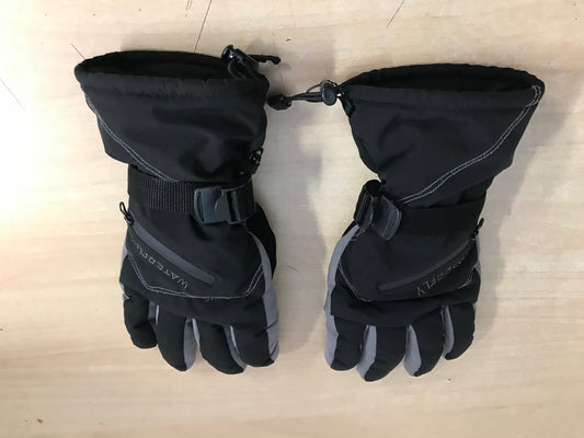Winter Gloves and Mitts Men's Size Medium Black Grey As New