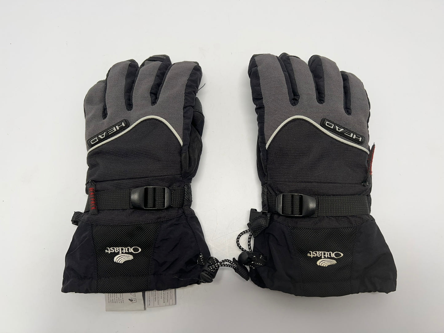 Winter Gloves and Mitts Men's Size Small Head Black Grey Excellent