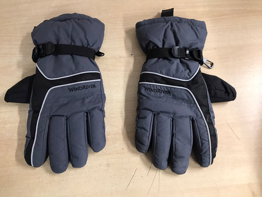 Winter Gloves and Mitts Men's Size X Large Black Grey As New