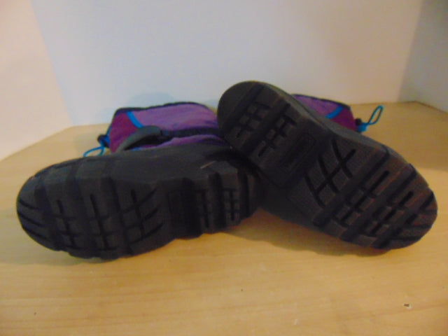 Winter Boots Child Size 1 Sorel Purple Blue With Liner Excellent