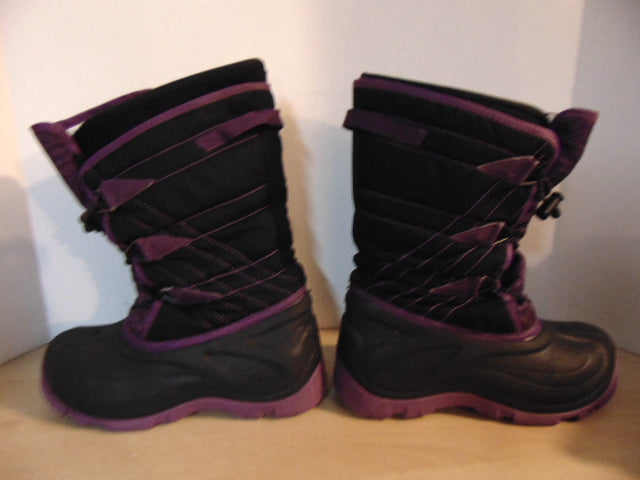 Winter Boots Child Size 5 Youth Outbound Purple and Black With Liner