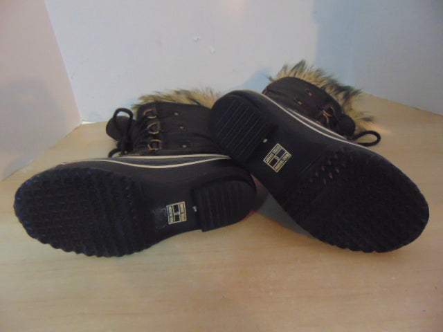 Winter Boots Ladies Size 6 Blizzard Brown With Liners and Faux Fur