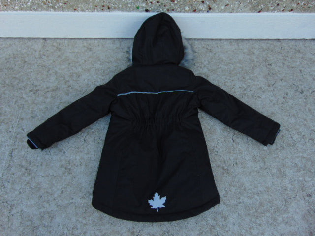 Winter Coat Child Size 6 Canadiana Parka Black Red New Demo Model