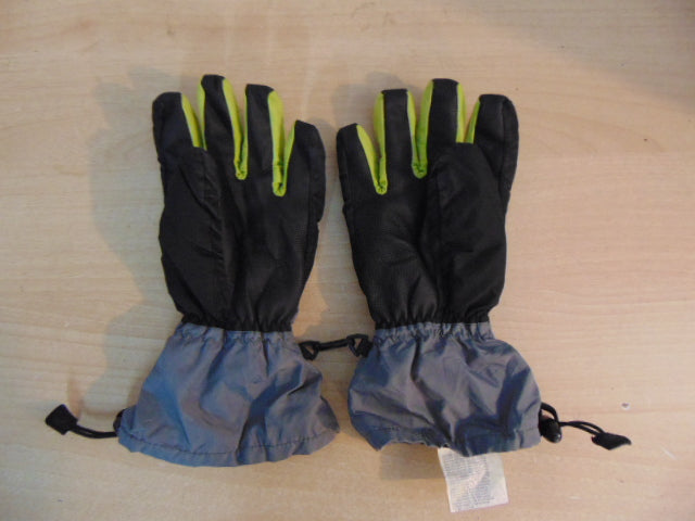 Winter Gloves and Mitts Child Size 10-12 Dakine Grey Lime Excellent