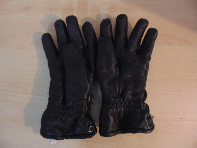 Winter Gloves and Mitts Men's Size Medium Level Hand Leather Black Excellent