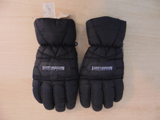 Winter Gloves and Mitts Men's Size Small Black Northern Lights