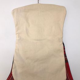 Cottage 1960's Vintage Clothes Peg Pin Laundry Bag Scottish Kilt 10x14 inch Mint Condition RARE