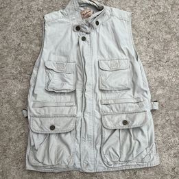 Fishing Vintage Woolrich Rugged Outdoor Fishing Hiking Camping Vest Men's Size Medium Worn Once Outstanding Quality