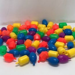 1970's Lot of 50 Vintage Collectible Fisher Price Toys Snap Lock Beads All Excellent