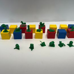 Vintage 1971 Tupperware Tuppertoys Toys Busy Blocks Not Complete