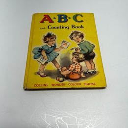 Grandma's 1950's Collins Wonder Children's ABC and Counting Book Vintage Hardcover Book RARE