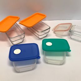 Cottage 3 Glass Food Containers and 2 Tupperware All As New All Microwave Friendly One Lot
