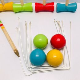 Toys Outdoor Croquet Child Size 4-8 Wood Set