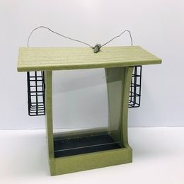 Cottage Bird Seed and Suet Feeder Made By Sun Country Farms Recycled Material Made In Saskatchewan