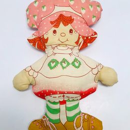 Toys Vintage 1980's Strawberry Shortcake Soft Cloth Large Doll Pillow