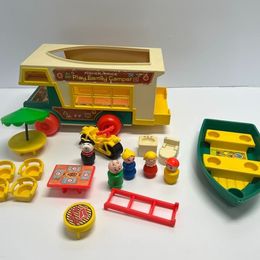 Vintage 1972 Fisher Price Play Family Camper Complete RARE