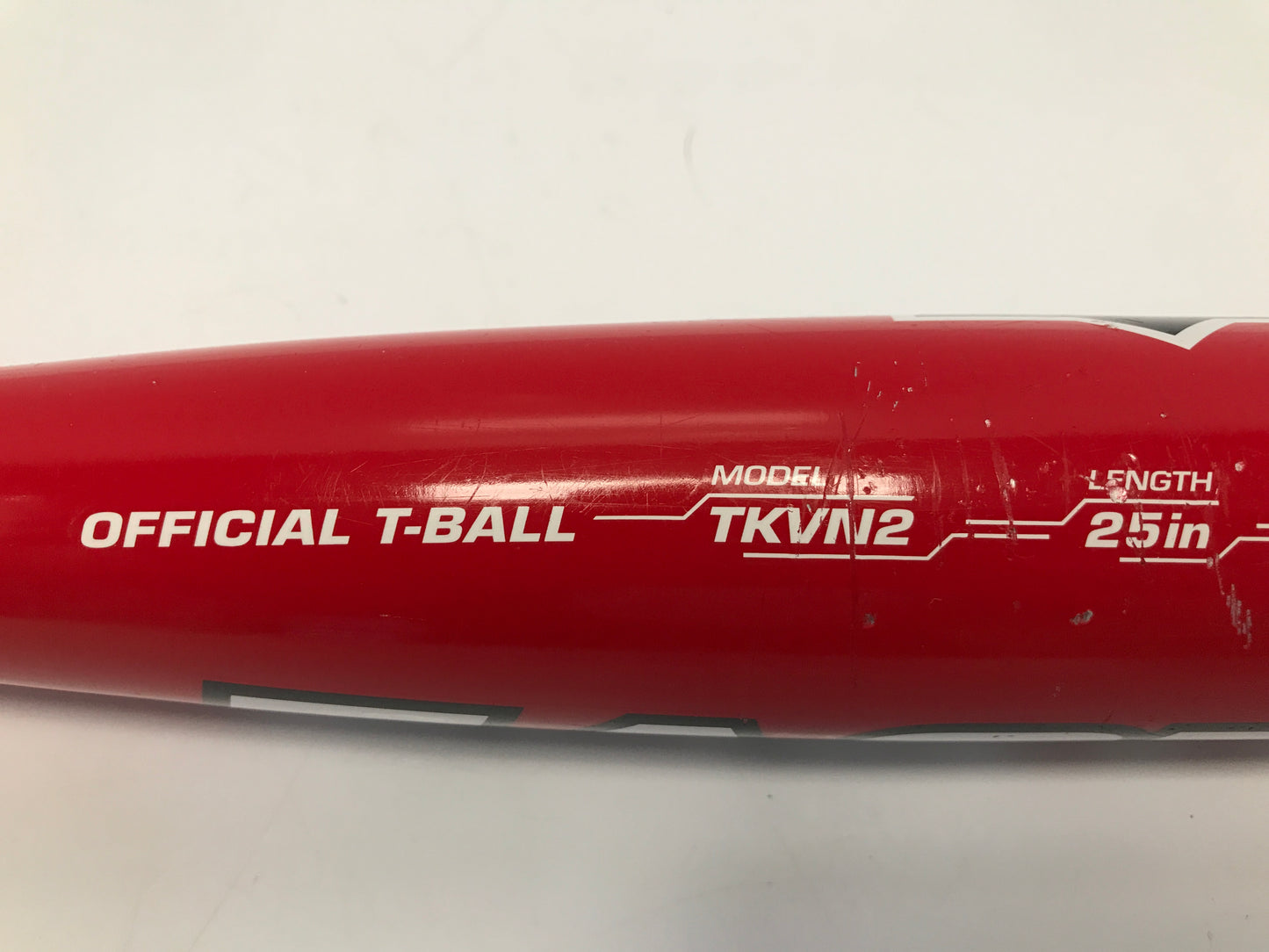 Baseball Bat 25 inch 15 oz Easton T Ball Red