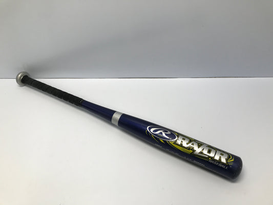 Baseball Bat 29in 21 03 Rawlings Razor Blue Yellow