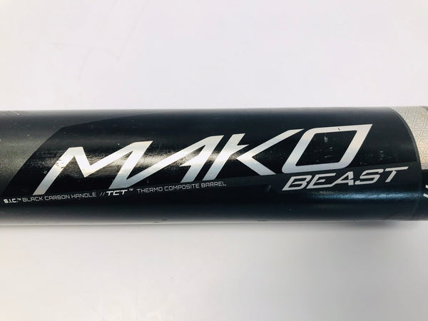 Baseball Bat 30 inch 19 oz Easton Mako Beast Black Grey Baseball