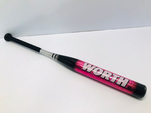 Baseball Bat 30 inch 21 oz Worth Siren Black Fushia Softball
