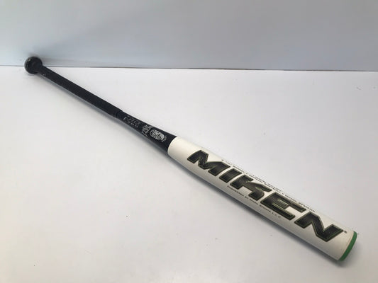 Baseball Bat 34 inch 27 oz Softball Miken Maniac Black White Green Outstanding