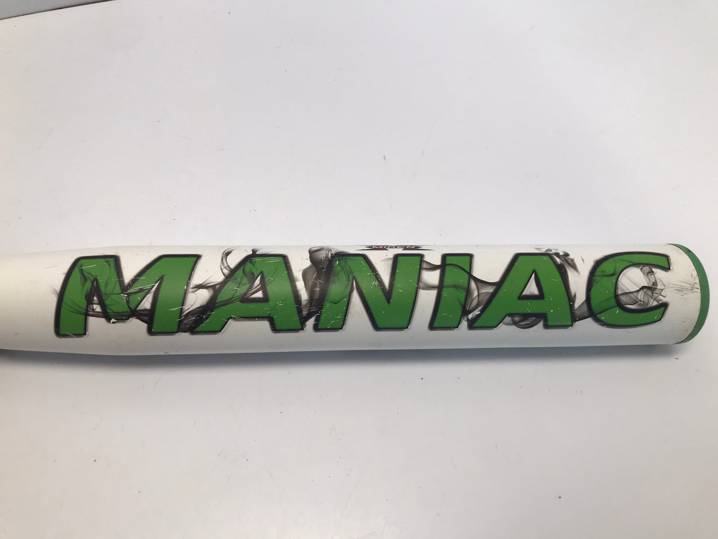 Baseball Bat 34 inch 27 oz Softball Miken Maniac Black White Green Outstanding