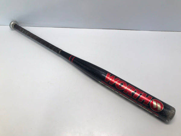 Baseball Bat 34 inch 30 oz Softball Worth Powercell Black Red Gold Excellent