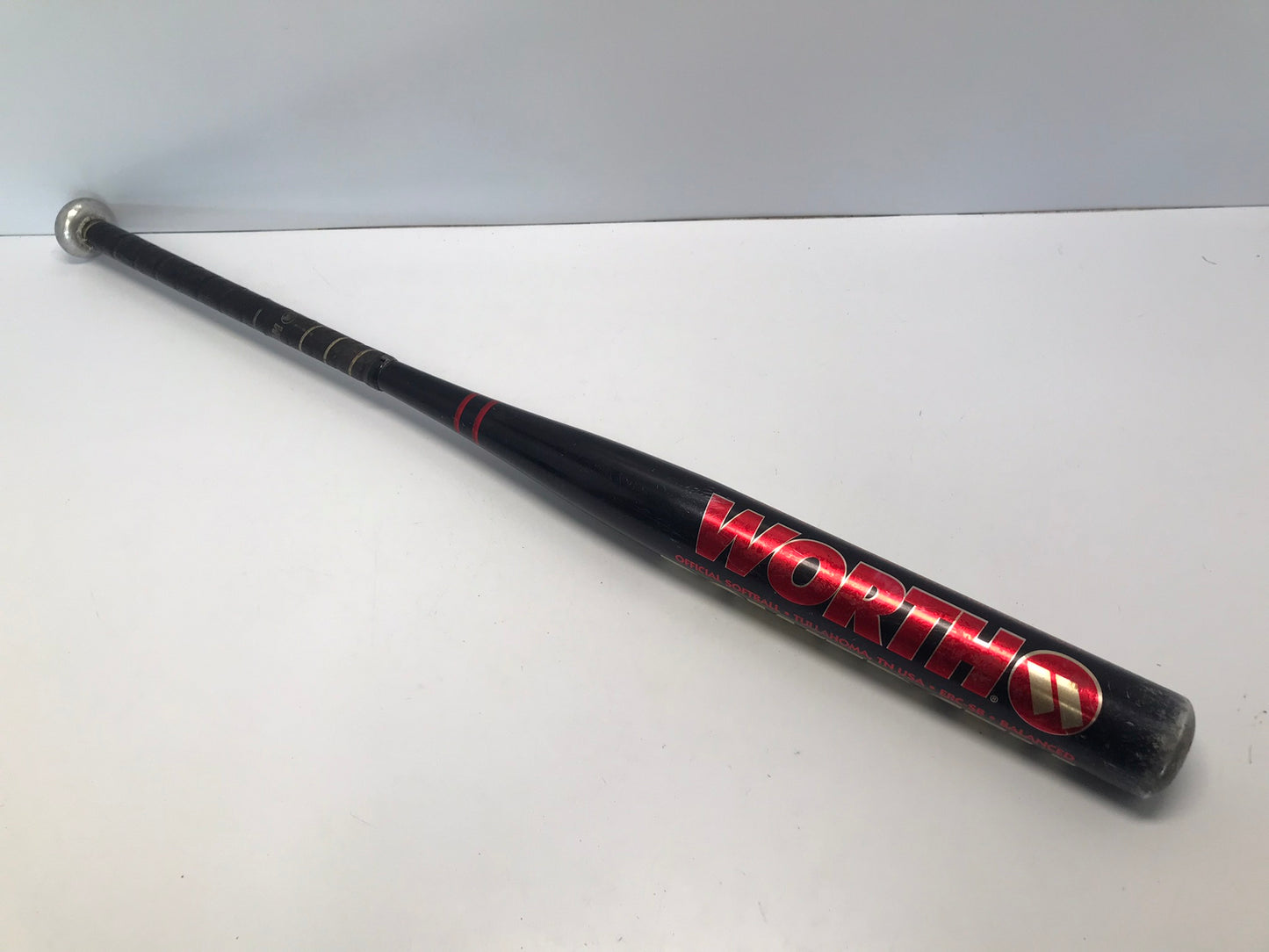 Baseball Bat 34 inch 32 oz Softball Worth Powercell Black Red Gold Excellent