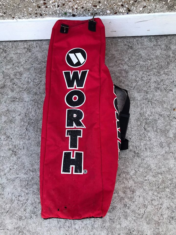 Baseball Bat and Gear Bag Senior Worth Red Black Excellent
