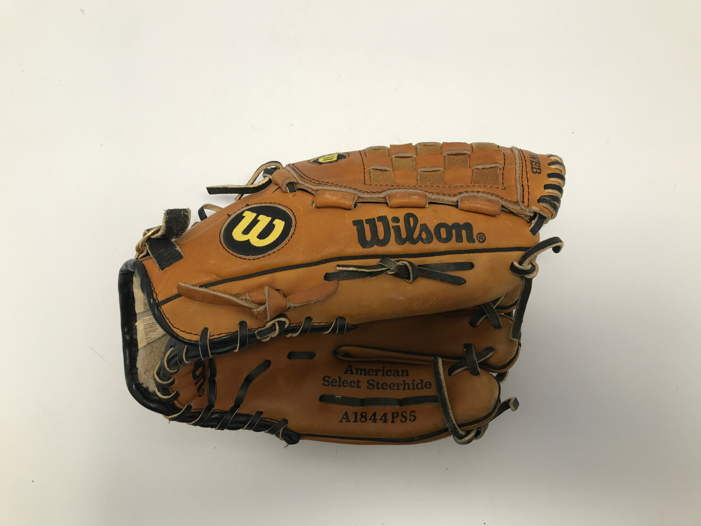 Baseball Glove Adult Size 12.5in Wilson Pro Leather Fits on Left Hand Like New