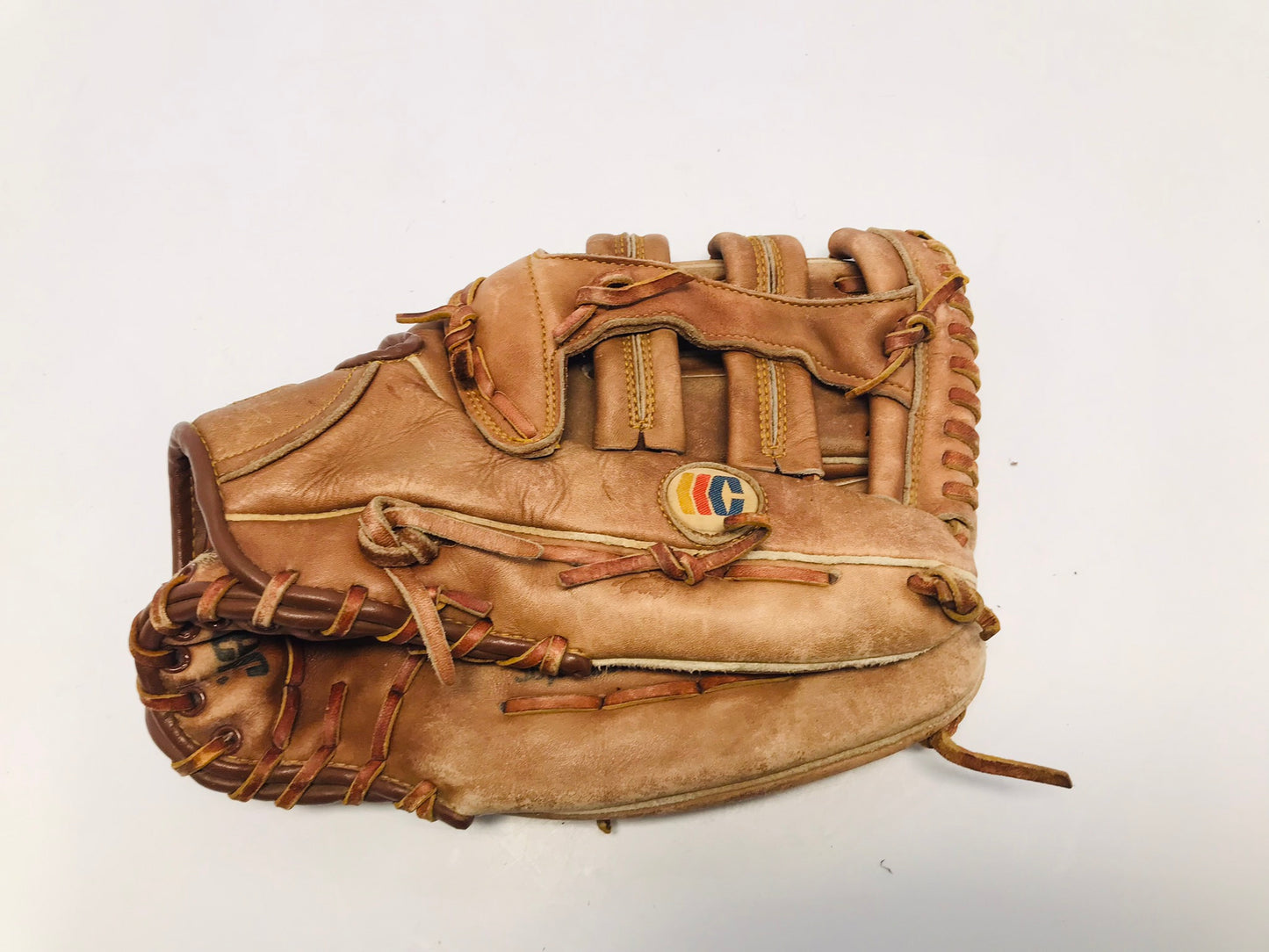Baseball Glove Adult Size 12.5 inch Cooper Diamon Leather Well Made Fits Left Hand