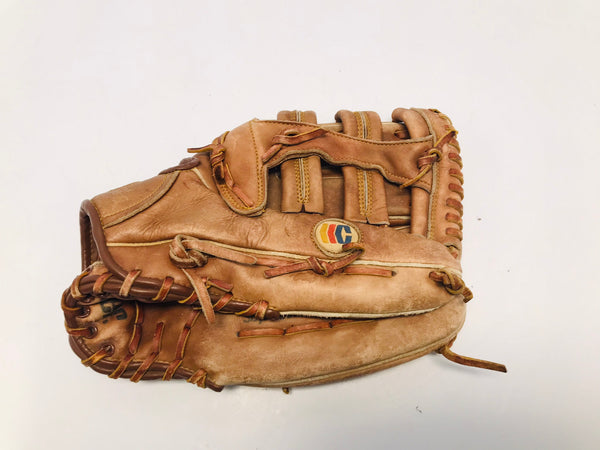 Baseball Glove Adult Size 12.5 inch Cooper Diamon Leather Well Made Fits Left Hand