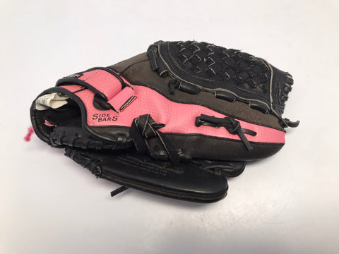Baseball Glove Adult Size 12 Inches Mizuno Black Pink Leather Fits On Left