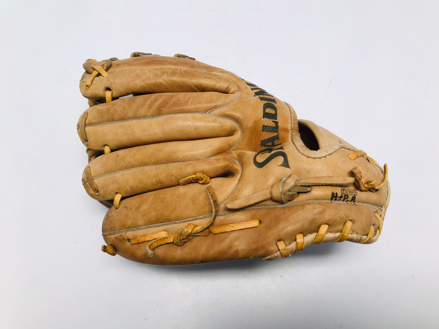 Baseball Glove Adult Size 12 inch Spalding 1876 Big Pocket Leather Well Made Fits Left Hand