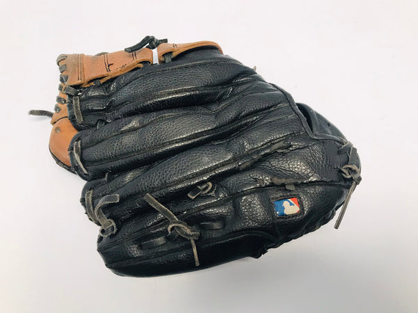 Baseball Glove Adult Size 12 inch Wilson Pro Quality Leather Black Brown Fits Left Hand