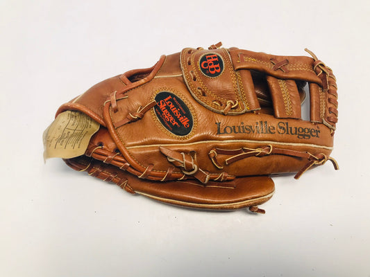 Baseball Glove Adult Size 13 inch Louisville Slugger Big Daddy Brown Leather Fits Left Hand Excellent Quality