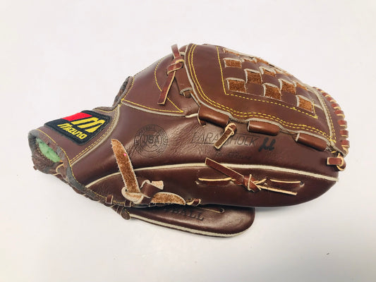 Baseball Glove Adult Size 13 inch Mizuno World Win Brown Leather Fits Left Hand Excellent Quality
