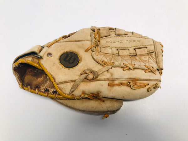 Baseball Glove Adult Size 13 inch Wilson Pro Tan Leather Fits on Left Hand